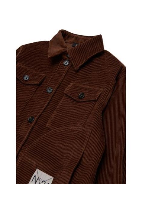 Camicia con logo N°21 KIDS | N210FV N05260N721